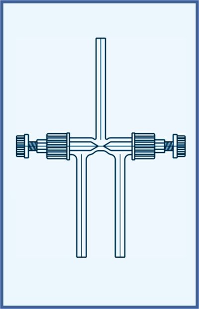 Hahn, Ventile und Küken - Ventile - PTFE Nadel - Ventil VT 0-2 - Zweiweg, Auführung A