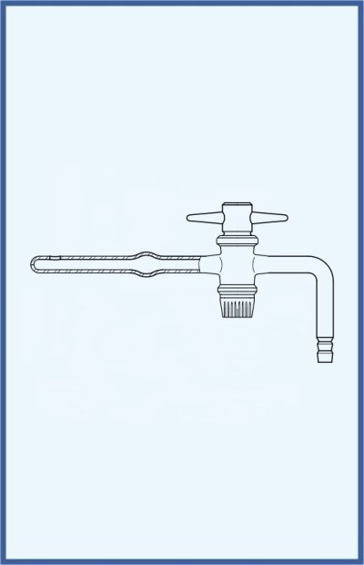 Stopcocks, valve and keys - stopcock with PTFE key for desiccators