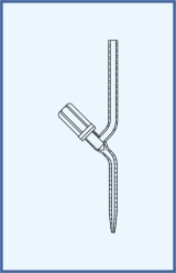 Gerader Büretten Ventilhahn mit PTFE Nadel