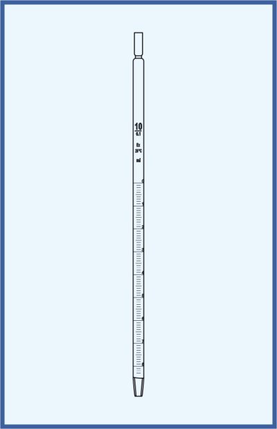 Pipette - Meßpipette für Serologie - breite Spitze