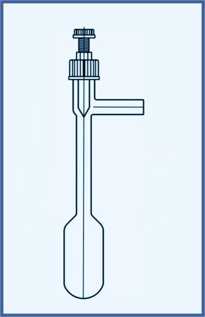 Mineralization bottle - with PTFE valve
