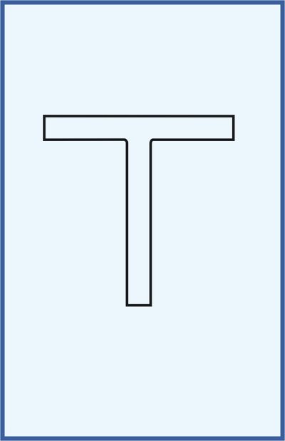 Connecting tube - T - shape without hose connections