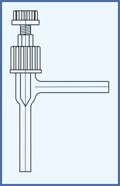 Stopcocks, valve and keys - valves - PTFE needle - valve VT 0-10 - single way, angular