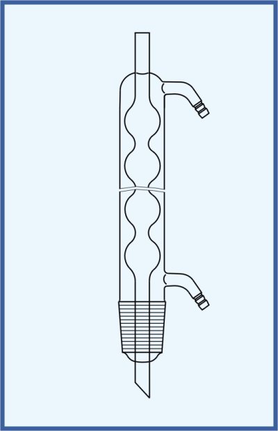 Condensers - Extractor - condensers Allihn, for extractors, SJ cone