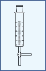 Gas syringe with three-way stopcock
