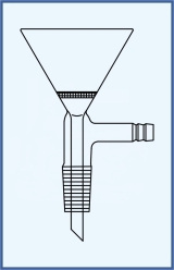 Filter funnel, with filter disc, hose connectoin and SJ