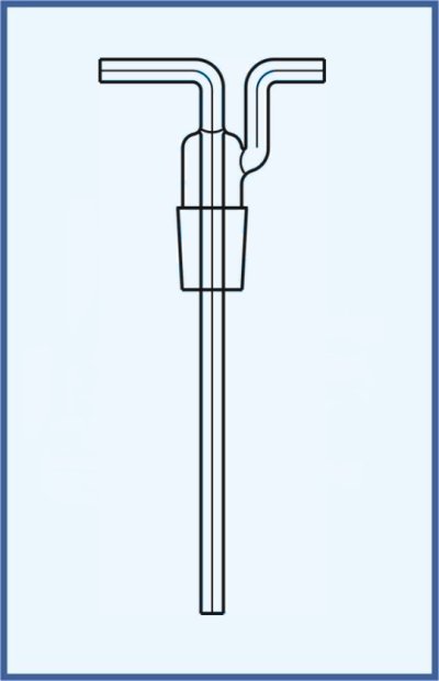 Adaptor for bottle gas washing, Drechsler-SJ 29/32