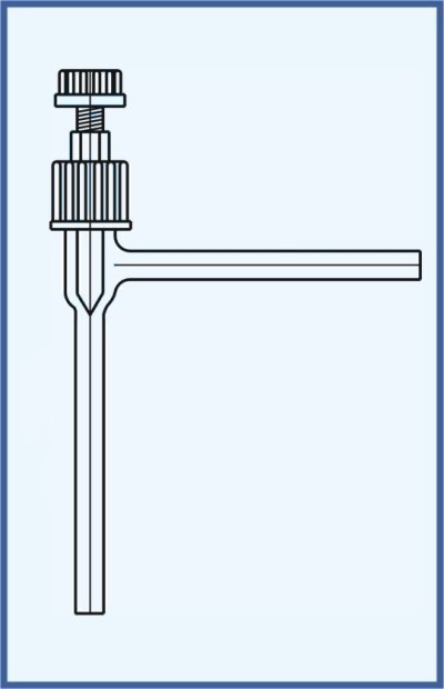 Stopcocks, valve and keys - valves - PTFE needle - valve VT 0-2 - single way, angular