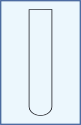 Test tubes without rim, round bottom