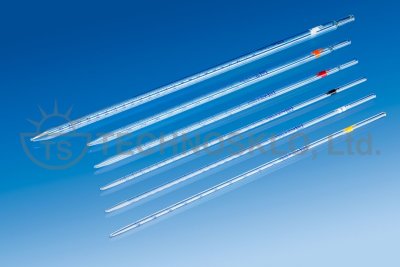 Pipettes - Graduated pipettes, QUALICOLOR, COLOR CODE - blue printing