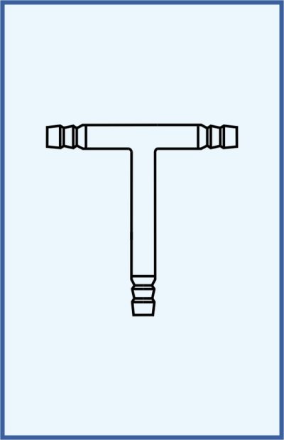 Verbindungsröhre - T - Form mit Oliven