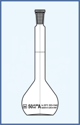 Flasks volumetric with SJ and plastic stopper, class A