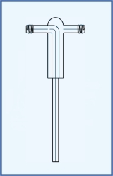 Adaptor for bottle gas washing, Drechsler