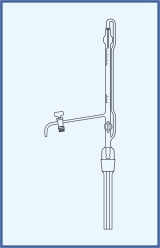 with intermediate stopcock, glass key, class B