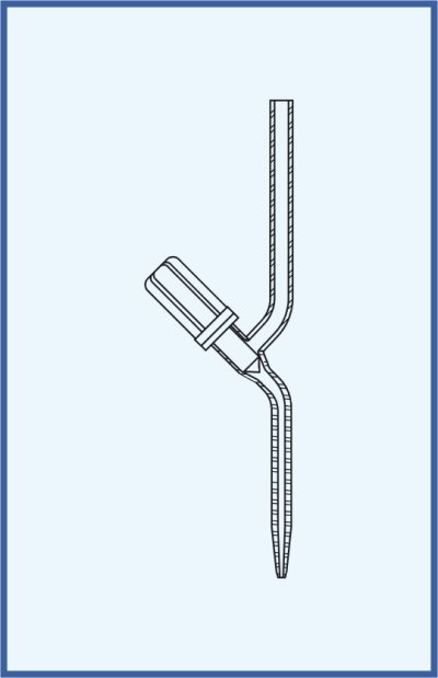 Stopcocks, valve and keys - straight valve with PTFE needle