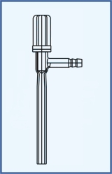 Ventilhahn mit PTFE Nadel + Olive