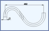 Chandelier arm 450