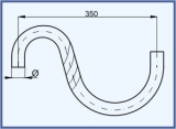 Chandelier arm 350