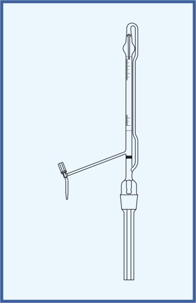 Automatic burettes according to Pellet - with PTFE valve, QUALICOLOR - with Schellbach stripe, class B