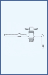 Exsikatorenhahn mit PTFE-Küken