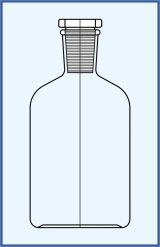 ground-in flat stopper, standard shape - clear ground-in flat stopper, standard shape - clear