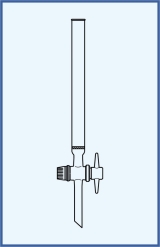 with sintered glass disc (Porosity 0) and stopcock with PTFE key