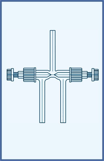 Hahn, Ventile und Küken - Ventile - PTFE Nadel - Ventil VT 0-5 - Zweiweg, Auführung A