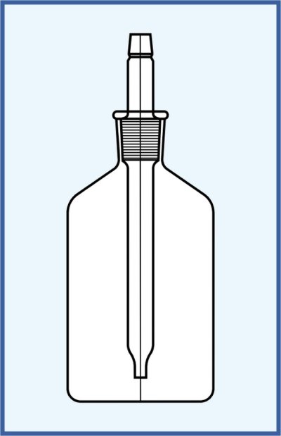 Dropping bottles - with ground in pipette stopper - clear