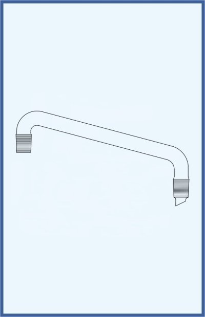 Distilling link without condenser, with two NS cones