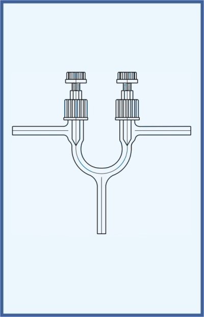 Stopcocks, valve and keys - valves - PTFE needle - valve VT 0-10 - double way, design B