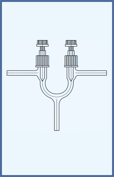 Hahn, Ventile und Küken - Ventile - PTFE Nadel - Ventil VT 0-10 - Zweiweg, Auführung B