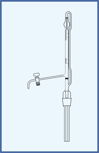 Automatic burettes according to Pellet - with stopcock, QUALICOLOR - glass key, class AS