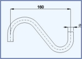 Chandelier arm 160
