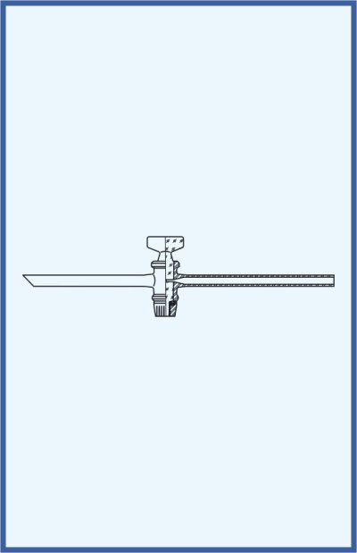 Stopcocks, valve and keys - single way stopcock for separatory funnels - complete with glass key