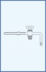 Exsikatorenhahn mit Glas-Küken