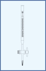 PTFE key, with Schellbach stripe, class B