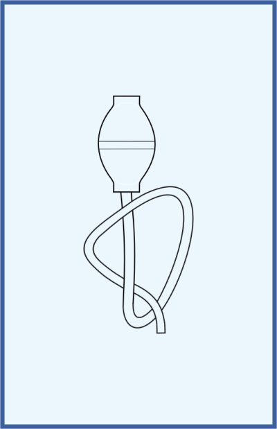 Automatic burettes according to Pellet - ruber blower for automatic burette