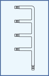Multi outlet tube