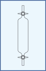 with straight stopcocks - PTFE key