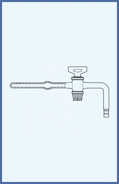 Stopcocks, valve and keys - stopcock with glass key for desiccators