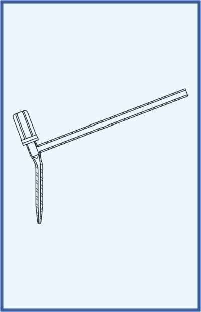 Stopcocks, valve and keys - burette valve with PTFE needle