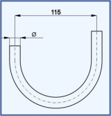 Chandelier arm U 115