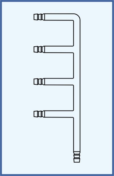 Multi outlet tube