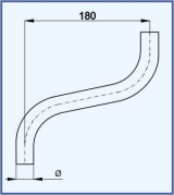Chandelier arm 180
