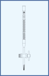 PTFE key, with Schellbach stripe, class AS PTFE key, with Schellbach stripe, class AS