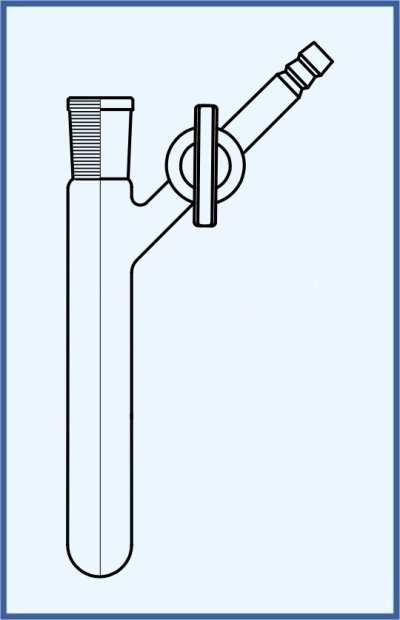 Test tubes - Nitrogen tubes - Schlenk tubes with straight stopcock, with glass key