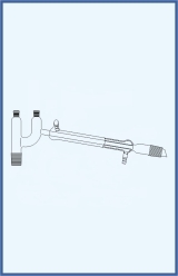 Distilling link acc. to Claisen, with hose connection