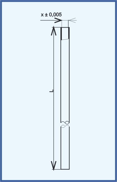 Burette tubes - without printing, class AS