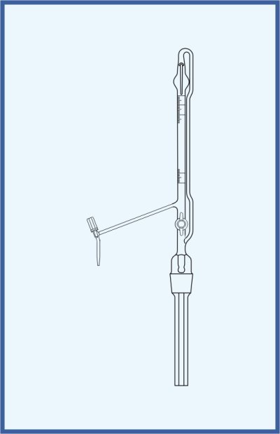 Automatic burettes according to Pellet - with PTFE valve, QUALICOLOR - with intermediate stopcock with PTFE key, class AS