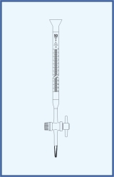 PTFE key, with Schellbach stripe, class B PTFE key, with Schellbach stripe, class B